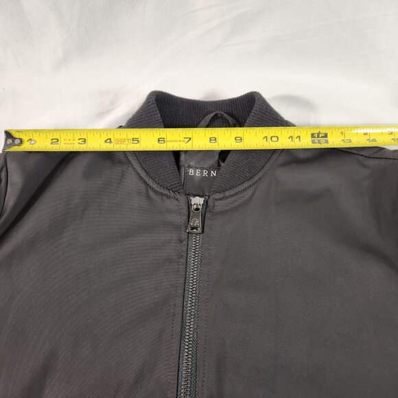 Bernardo Jacket Womens Small Black Bomber Military Full Zip Boho Coat Pockets - Picture 9 of 14